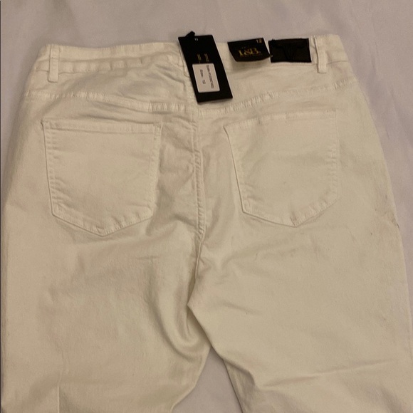 L&B white sequin flare jeans. Size 12 NWT - Picture 13 of 16